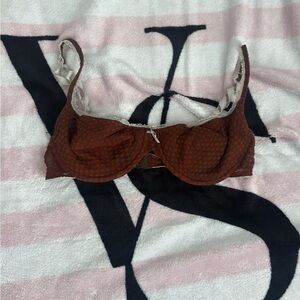 Women's Brown Lace Bra